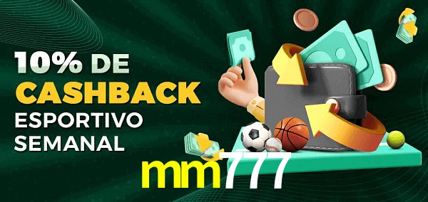 10% de bônus de cashback na mm777