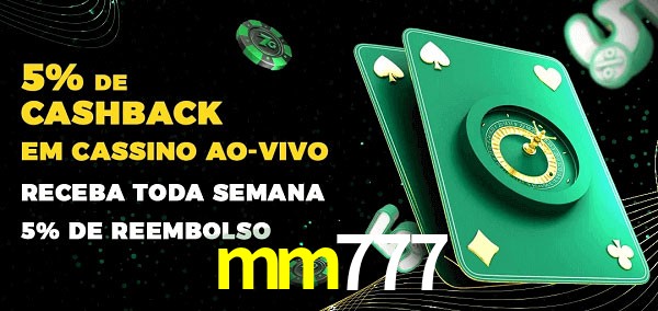 Promoções do cassino ao Vivo mm777